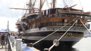 L'Amerigo Vespucci al Porto Antico di Genova