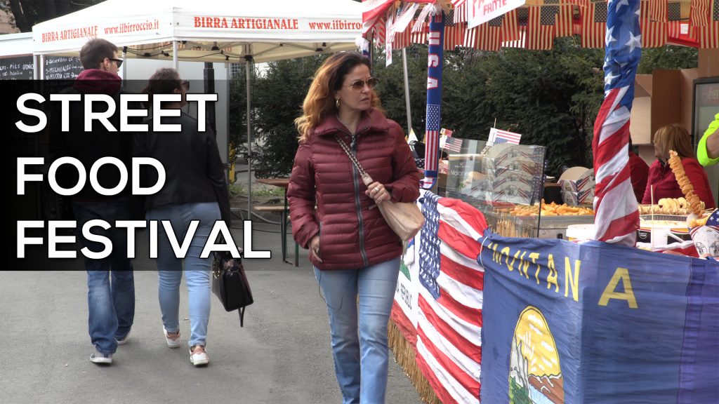 Michela Resi all'apertura dello Street Food Festival