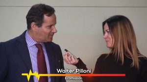 Walter Pilloni intervistato da Michela Resi nella sede di Ecomission